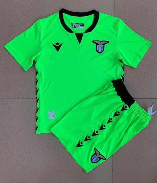 Kids-Lazio 21/22 GK Green Soccer Jersey